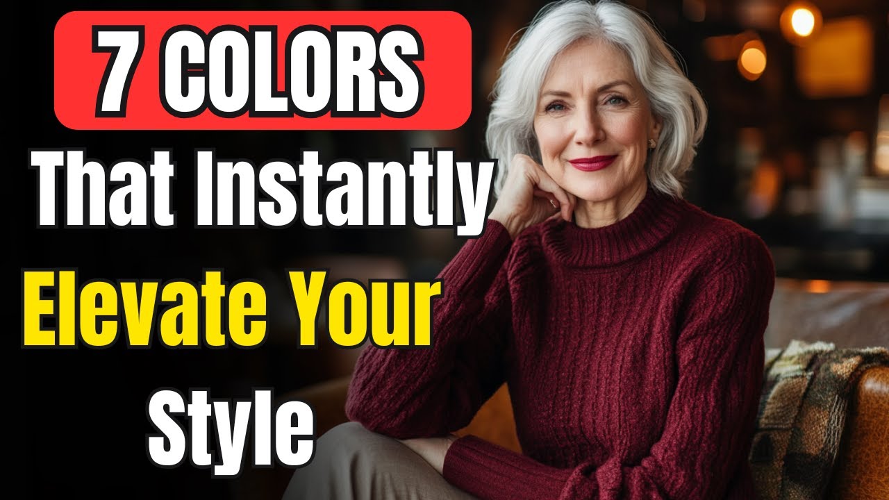 7 цветов, которые мгновенно придадут женщинам старше 60 лет дорогой, элегантный и сияющий вид.