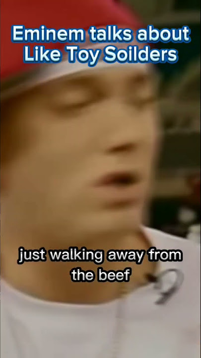 Eminem talks about Like Toy Soldiers #shorts #eminem
