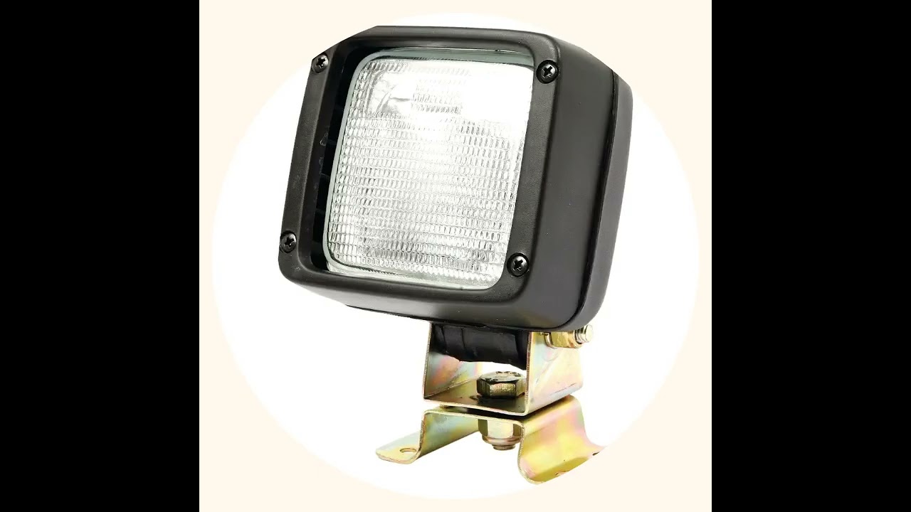 Halogen Work Light Square RH LH 12V