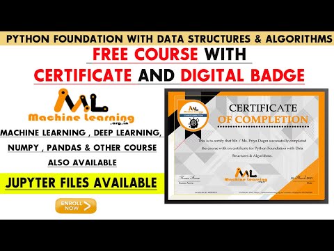 Python Free Course | Python Foundation with Data Structures & Algorithms – Free Certificate