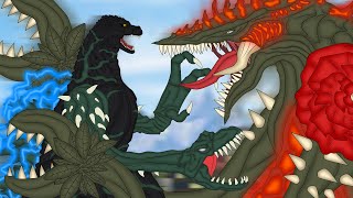 BioGodzilla VS Whale biollante | EPIC BATTLE | godzilla battle : PiKKY GODZILLA