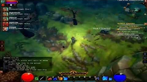 Torchlight 2 Beta Day #1 pt. 3- End of Corrupted Crypt and Onward!- (Outlander)