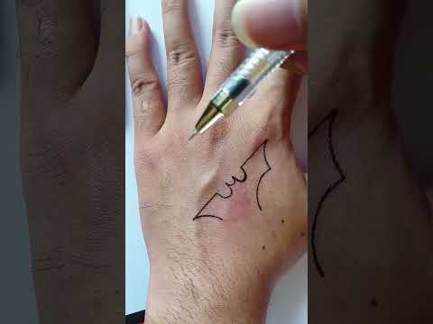 DIY Tattoo Batman Logo's by Pen | tattoo art