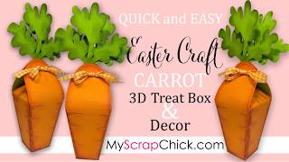 Carrot 3D Treat Box Assembly @MyScrapChick
