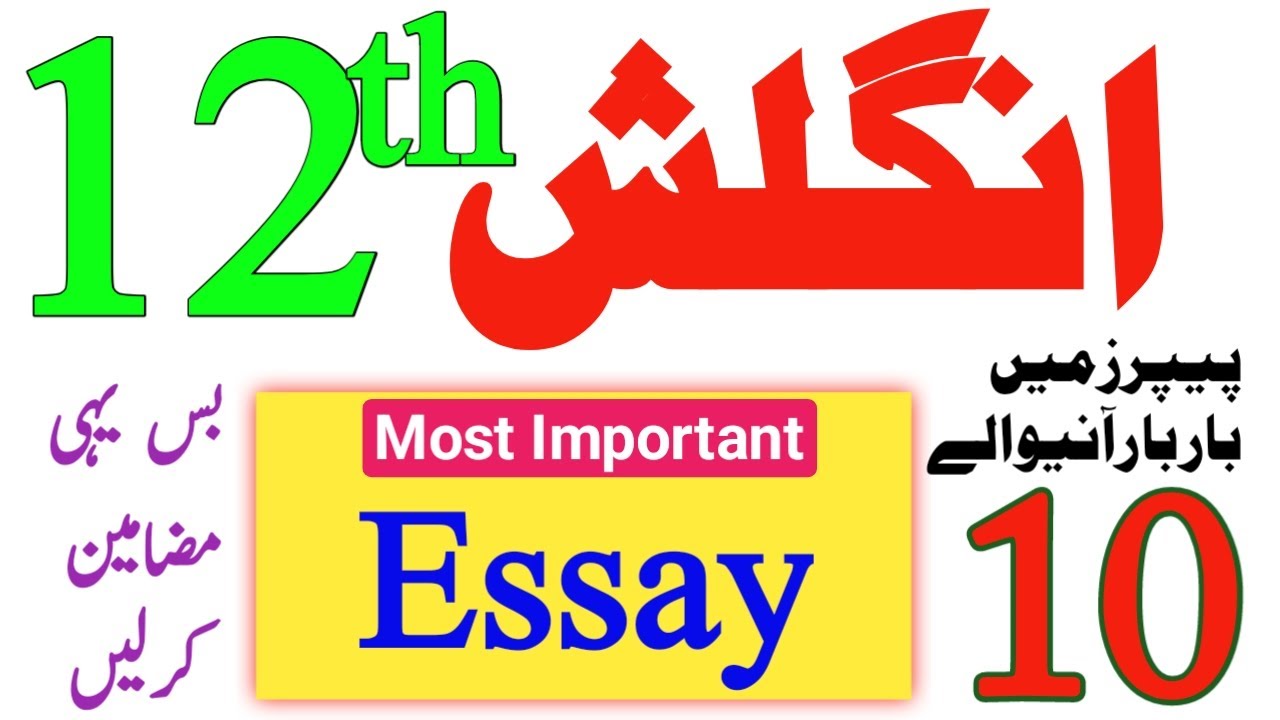 essay for class 12 english