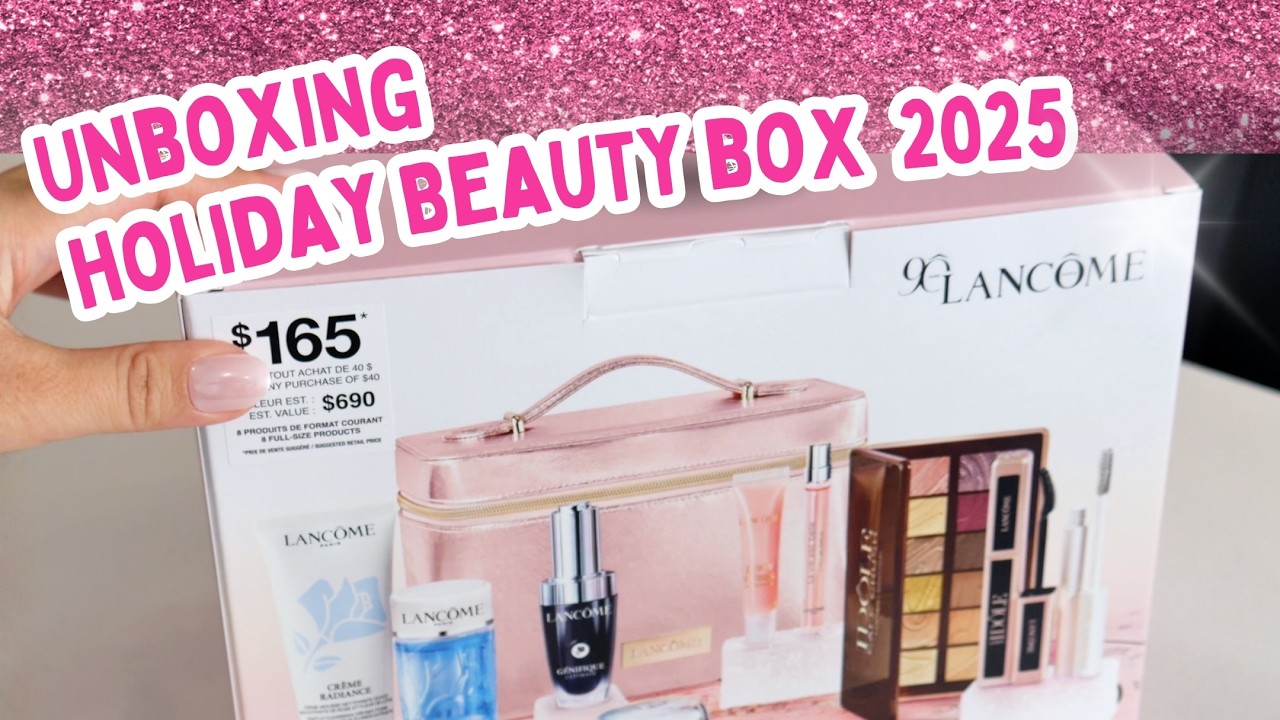 Lancôme Holiday Beauty Box 🎁✨ Unboxing Completo | 8 productos regulares!! 💖 