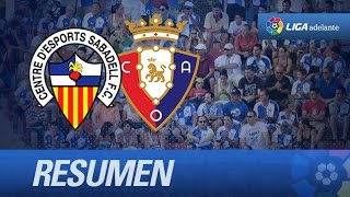 Resumen de CE Sabadell (2-2) Osasuna