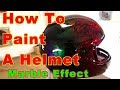 How To Custom Paint A Helmet SAMURAI PAINT Marble Effect Bowling Ball Candy Paint ALLKANDY WET WET