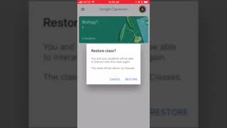 How to RESTORE CLASSES in GOOGLE CLASSROOM APP? screenshot 4