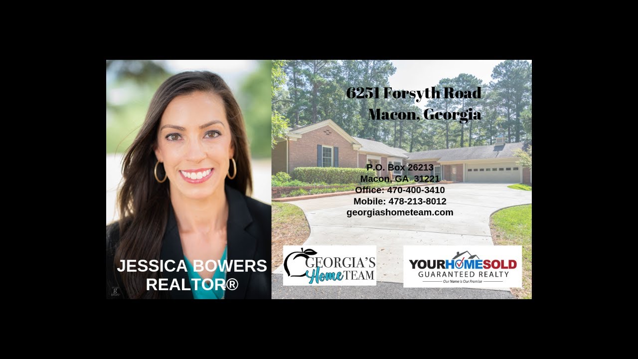 6251 Forsyth Rd, Macon GA 31210 Call Jessica Bowers Realtor 478-213-8012