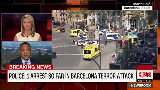 Police in barcelona say they have arrested 1 person connection to an
attack that killed at least 13 people and injured dozens more after a
van plowed into...
