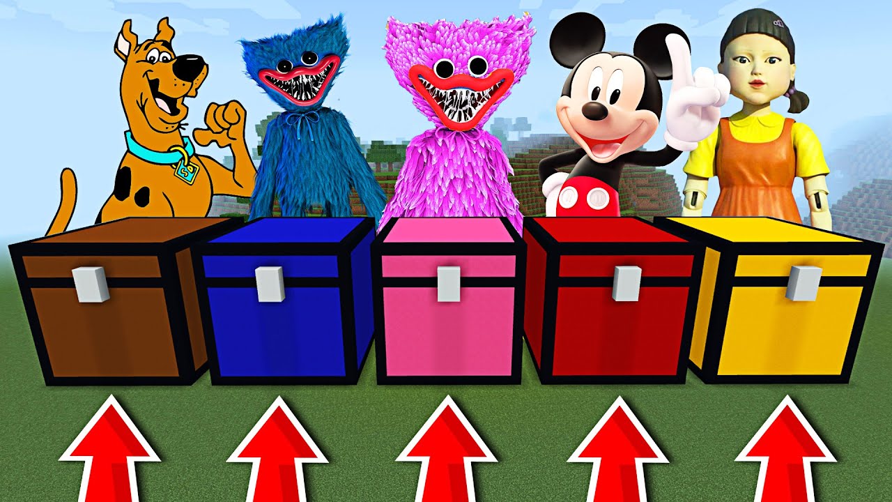 NU ALEGE CHEST-UL GREȘIT în MINECRAFT ! (Scooby Doo, Huggy Wuggy, Kissy ...