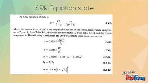 SOAVE -REDLICH-KWONG EQUATION