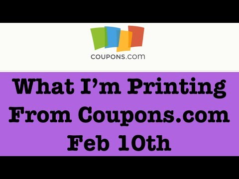 Coupons to Print from Coupons.com for Extreme Couponing |Feb 10th|
