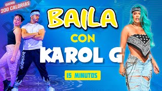 15 Min Bailando Exitos De Karol G  Cardio Dance Workout