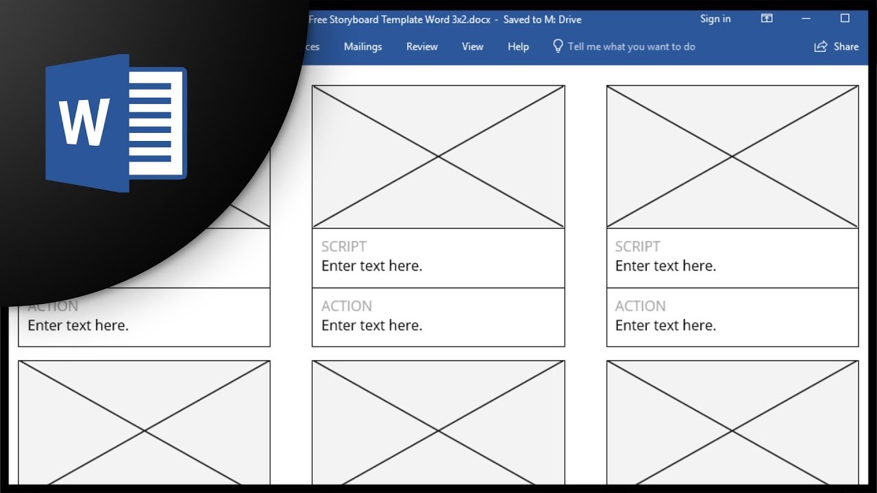 Free Storyboard Templates For Microsoft Word Youtube