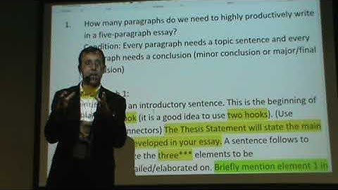 English Language Learning: How to write a five-paragraph essay (Part 1)