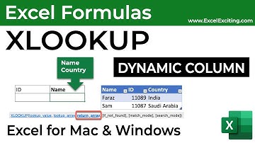 XLOOKUP Dynamic column can SAVE your life! Excel Mac & Windows