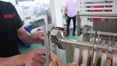 how to setting the masking tape accordion shrink wrapping machine