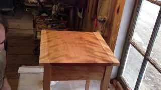 Finishing Shaker End Table - Custom Vermont Furniture from Hawk Ridge Furniture Watch Paul finishing a shaker end table in his Vermont workshop. Get a custom built version of this table made to your specifications