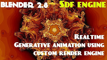 Realtime Fractal Animation in Blender using Custom Render Engine | SDFEngine
