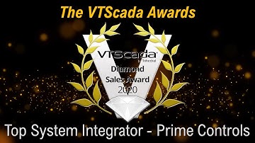Prime Controls - VTScada Diamond Award Winner 2021 - Top Integrator
