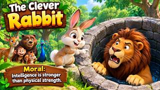 The Clever Rabbit 🐰🦁 | Moral Story for Kids | English Story | Bedtime Story