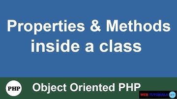 Creating Properties and Methods inside PHP Class | Object Oriented PHP