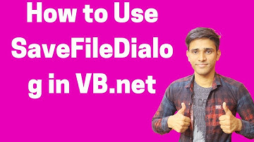 #16 How to Use SaveFileDialog in VB.net (Hindi/Urdu) |  Shubham Jangid