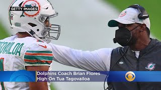 Amid Trade Rumors, Dolphins Coach Brian Flores High On Tua Tagovailoa