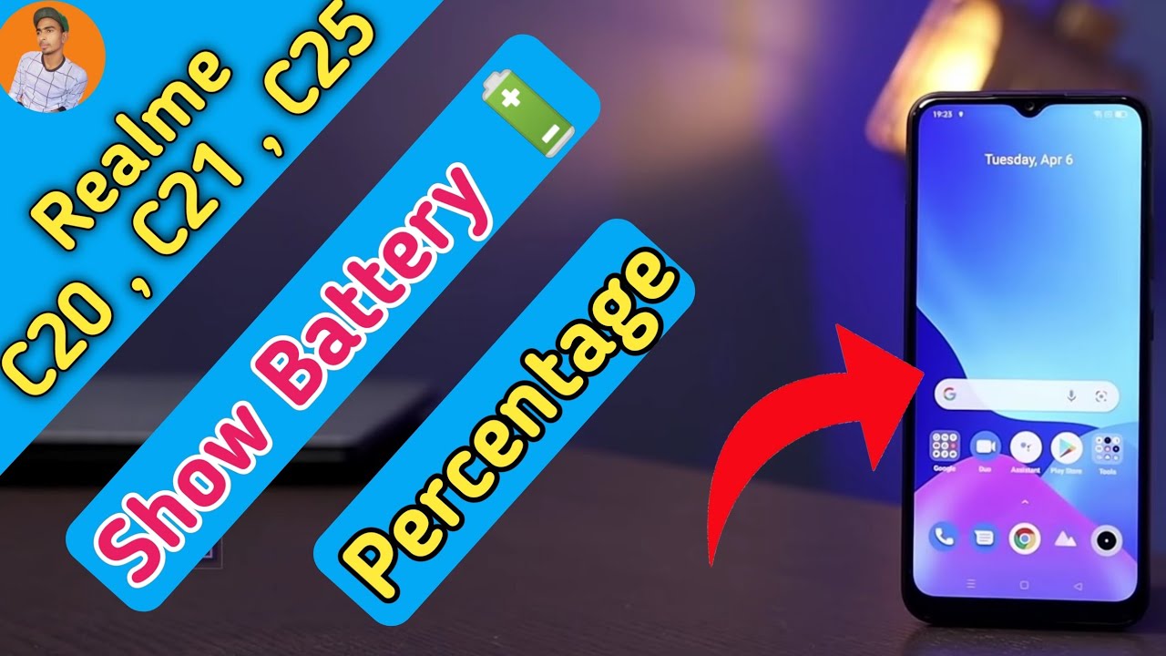 How To Show Battery Percentage in Realme C25 , Realme C21 Show Battery