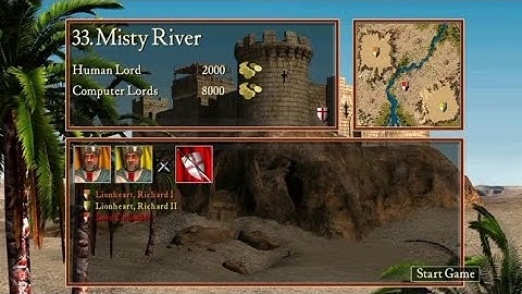 Stronghold crusader HD 1.41 Mission # 33 Misty River Stronghold crusader definitive edition