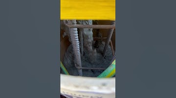 Pouring concrete piers #concrete #construction