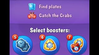 Super Hard Level Star ⭐️ Find Plates Catch The Crabs 🦀 3178(Fishdom Playrix Games.