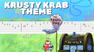 Krusty Krab Theme Spongebob - Guitar Tab Easy