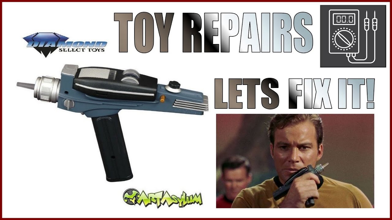 Diamond Select Star Trek TOS Phaser Repair....Neutralized or Revitalized??