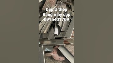Cách dập thép hình U trên máy dập #maydotdap  #shorts