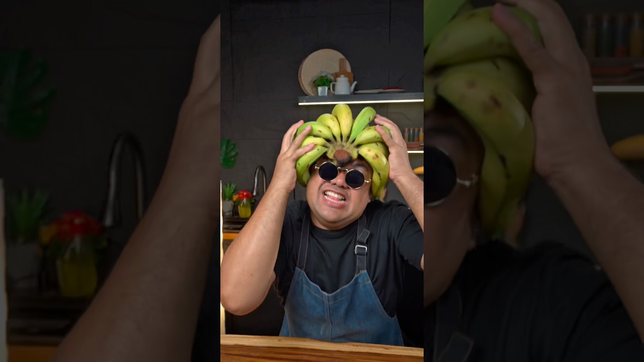 กล้วยทอดยักษ์ 9 นิ้ว 🍌 #cooking #shorts #funny #viral