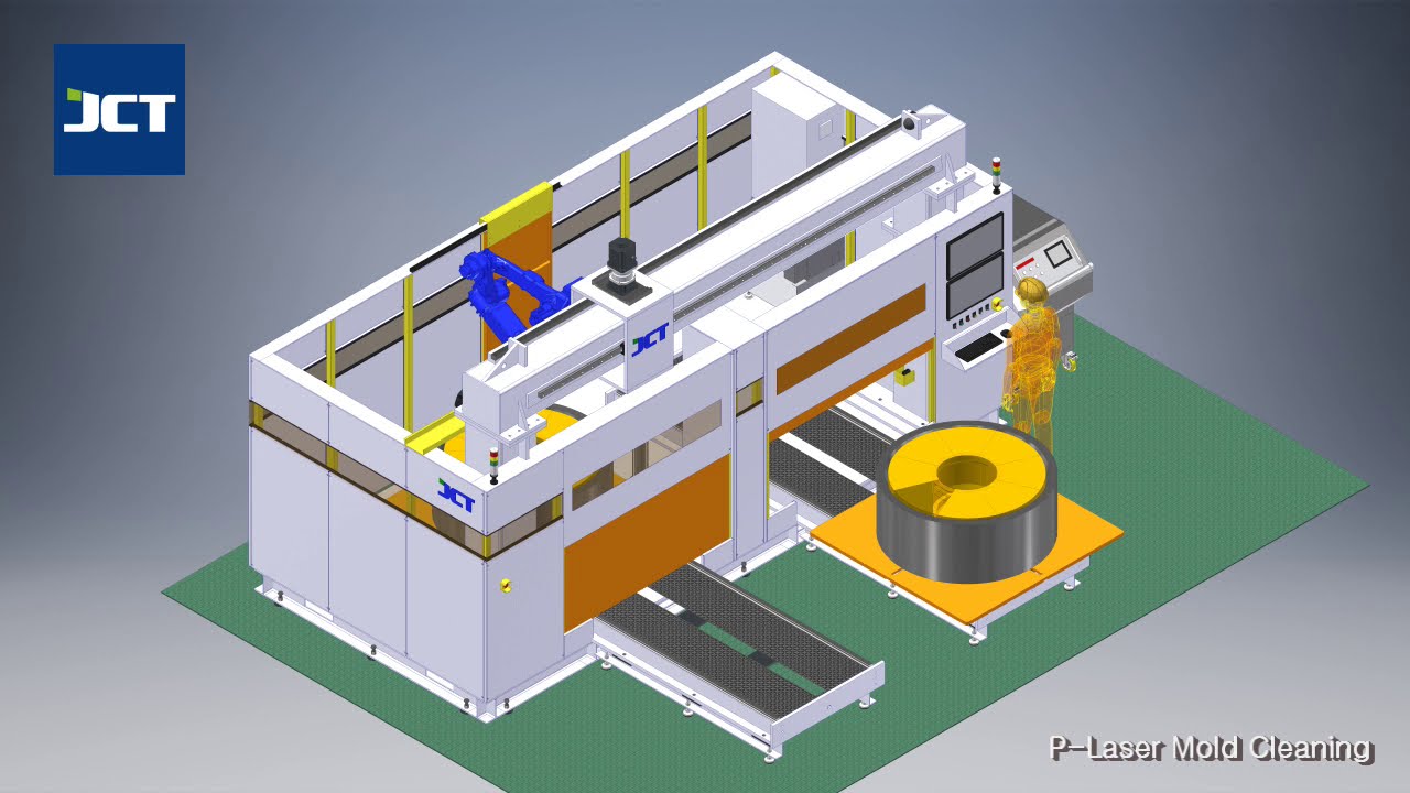 PLaser cleaning Robot cell YouTube