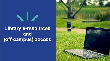 Library e resources and off campus access