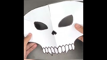 SKULL FACE MASK out of paper | halloween mask making with paper