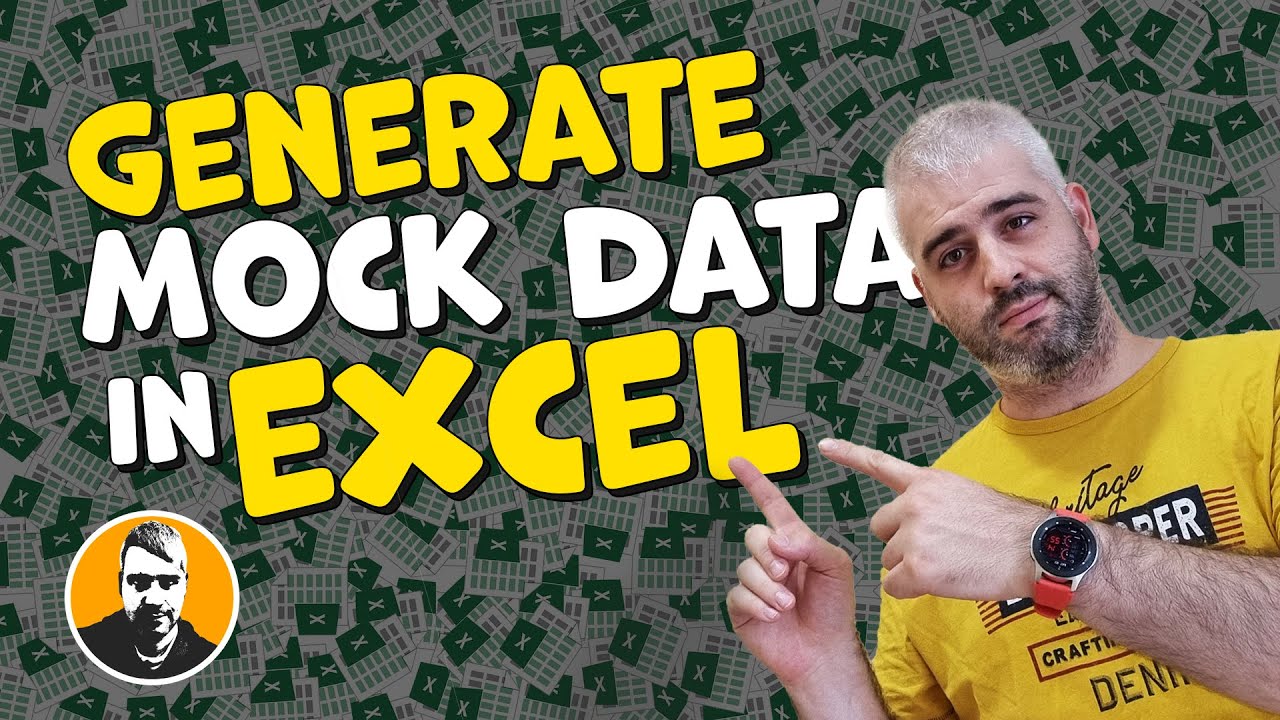 Generate Random Sample Data in Excel - YouTube