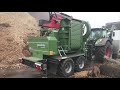 PTH 1000-820 Pezzolato drum wood chipper, FENDT 942 VARIO tractor, 415 Hp