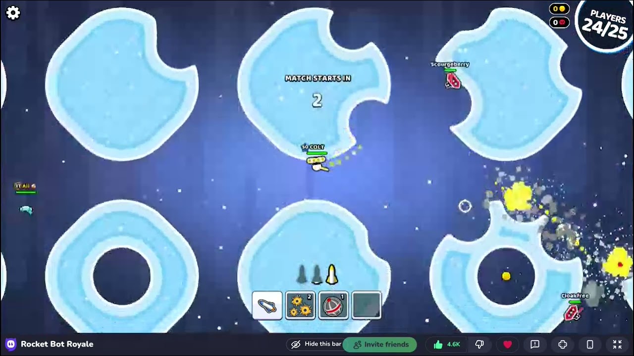 Playing Rocket bot Royal