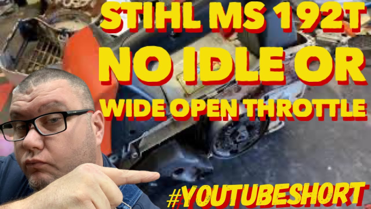 HOW TO FIX A CHAINSAW THAT WONT IDLE OR REV UP #shorts #youtubeshorts ...