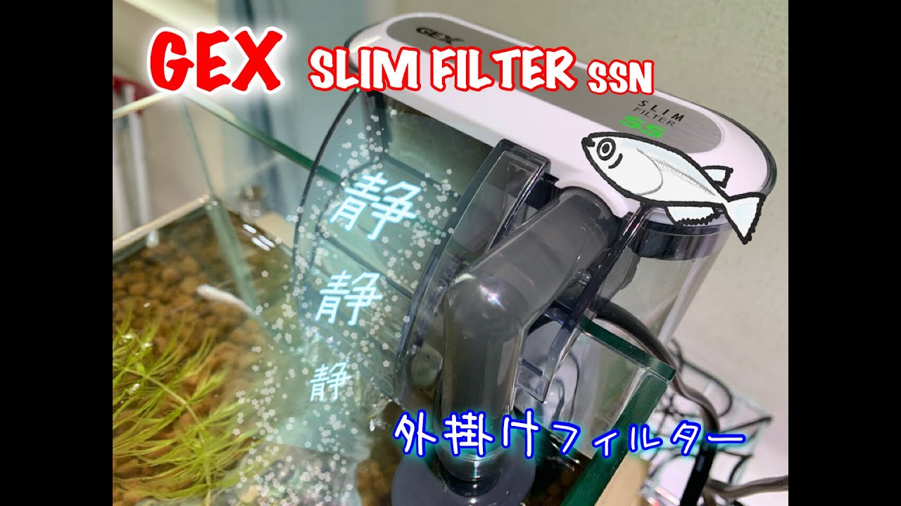 超おすすめ 小型外掛けフィルター Gex アクアリウム フィルター メダカ Youtube
