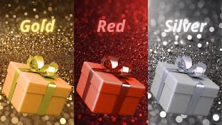 Choose your gift challenge 😊💝🎁 Gold, Red and Silver  Elige tu regalo #challenge #gift #viral