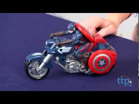 captain america with bike toy