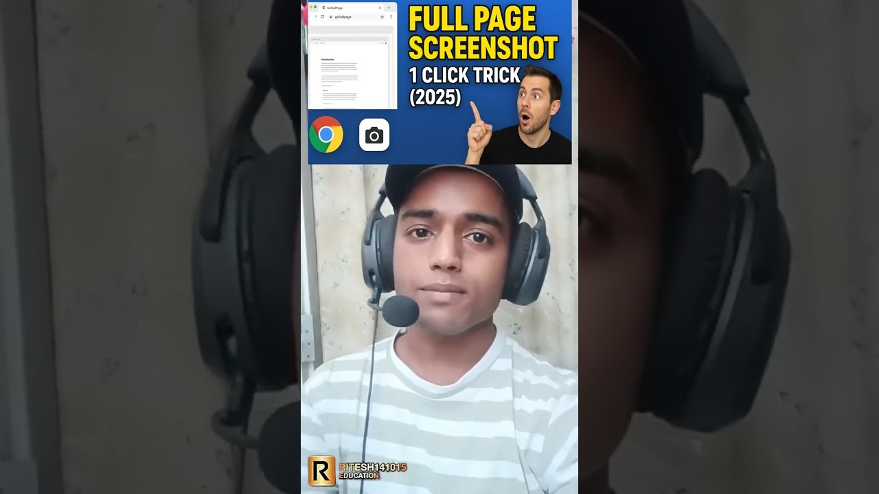 Full Page Screenshot 🔥 | 1 Click Trick (GoFullPage Extension 2025) 