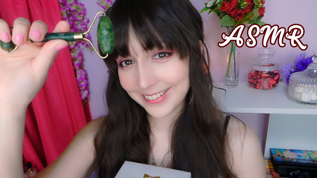⭐ASMR [Sub] Очищающий и расслабляющий массаж лица: Spring Spa 🌸 (Тихая речь, многослойные звуки)
